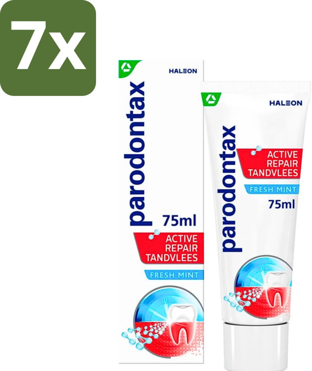 Parodontax - Tandpasta - Active Repair Tandvlees - Fresh Mint - 75 ml - Bulkverpakking - 7 stuks