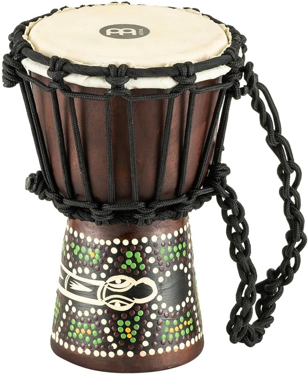 Kleine Kinder Djembe met Donker Serpent Patroon
