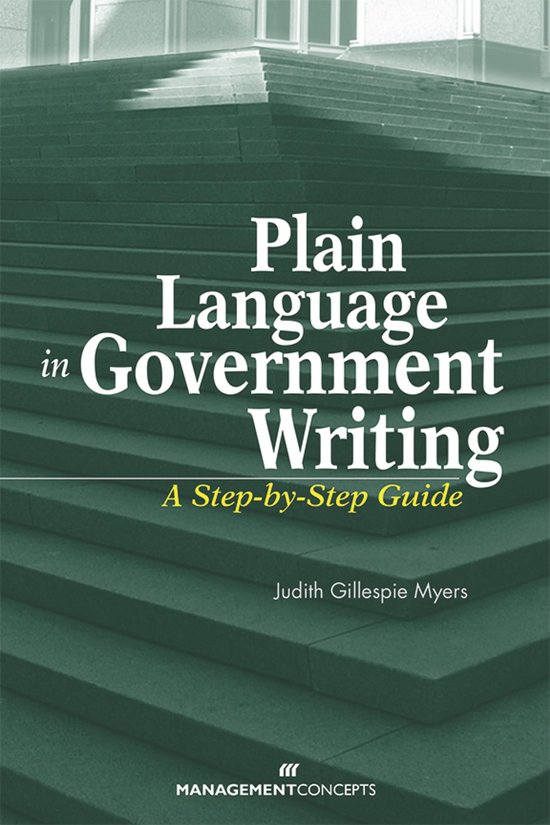 Management Concepts - Plain Language in Government Writing - cover