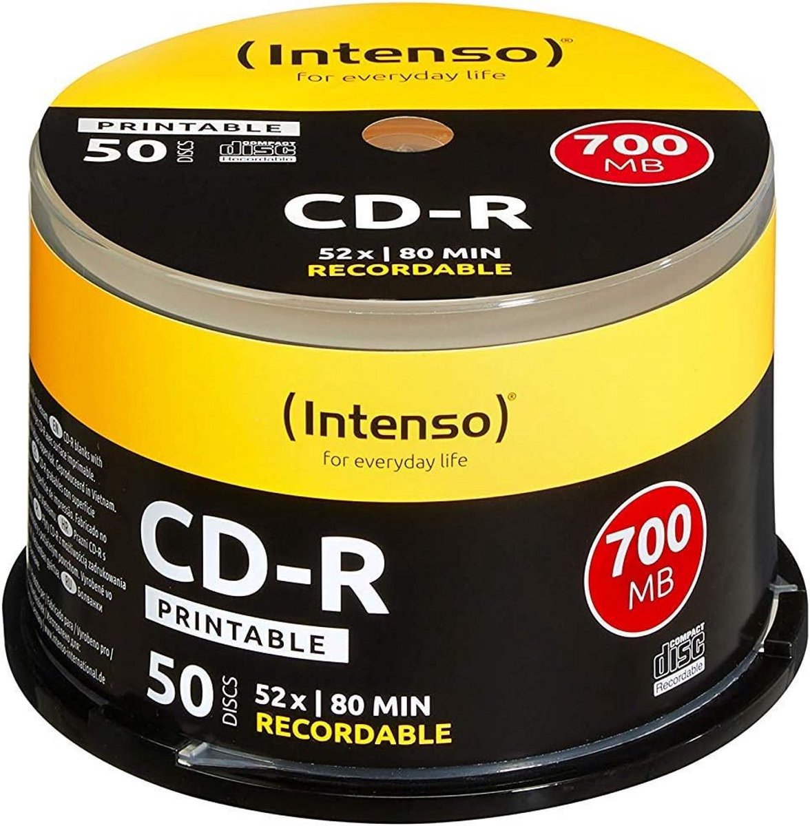 CD-R 700MB 52x Printbare Schijf 50 Stuks Spindel