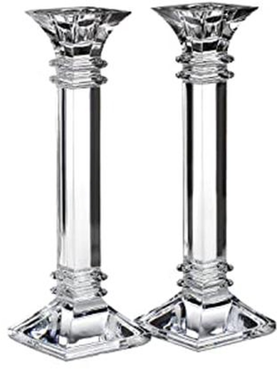 Elegante Treviso Kandelaar 10 inch - Helder Kristal