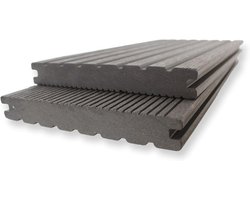 WPC terrasplanken 20x145 mm in antraciet, 30 cm - Duurzame en splintervrije terrasoplossing