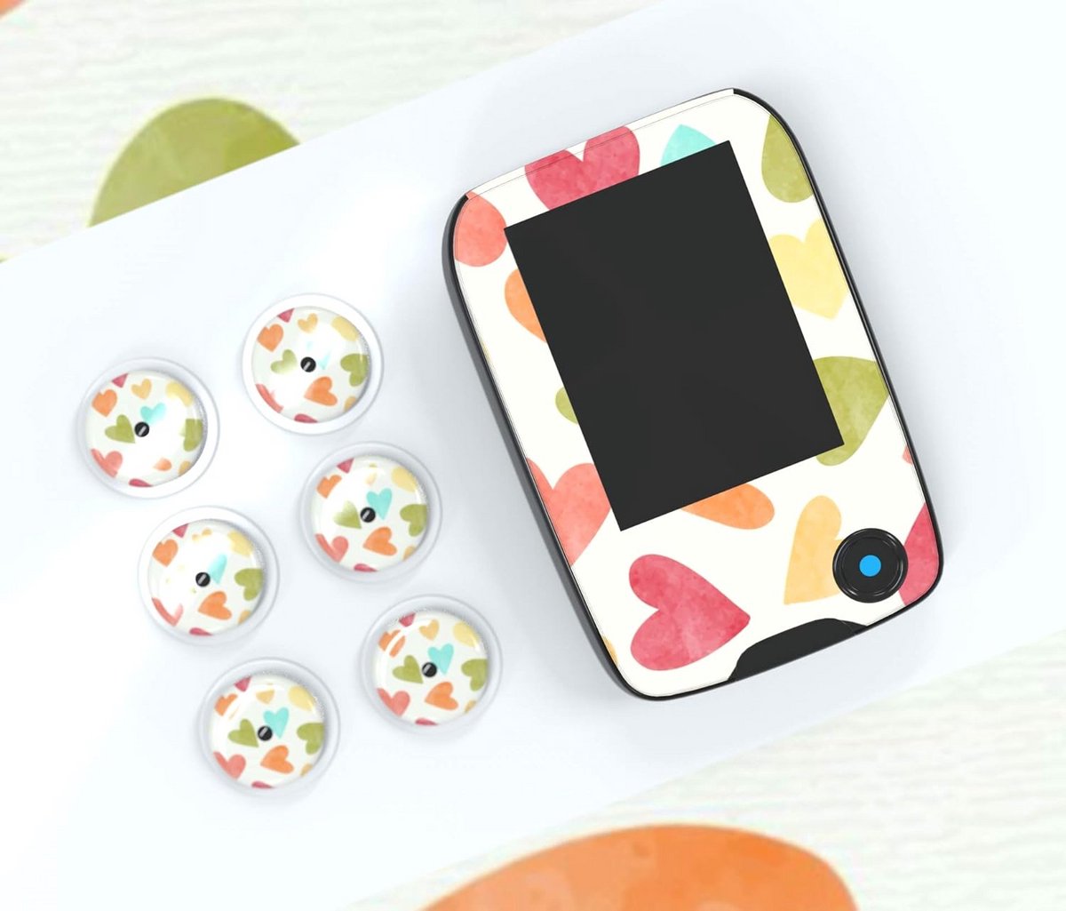 Decoratieve Stickers voor Glucosemeter Lezers en Sensoren - Waterdicht & Beschermend