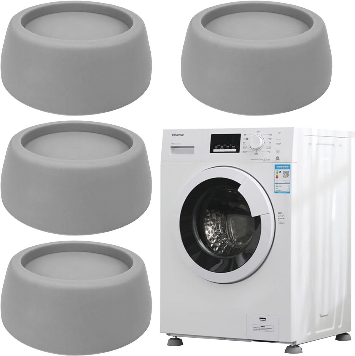 Anti-vibratie pads voor wasmachine - 4 stuks, universel