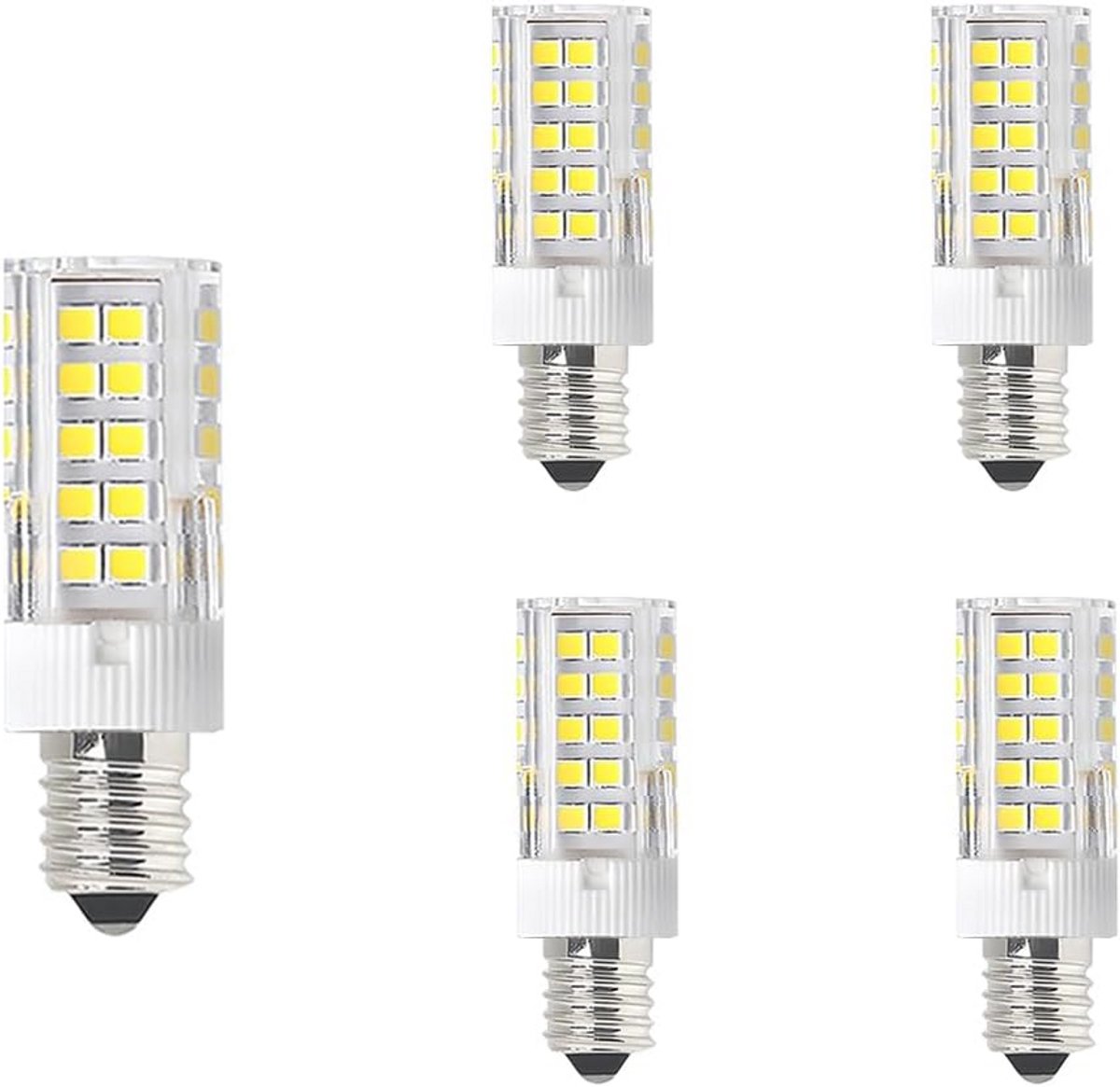 E14 LED Kaarslampen 3W (25W Gloeilamp Vervanger) - 5-Pack - 6000K Daglicht Wit