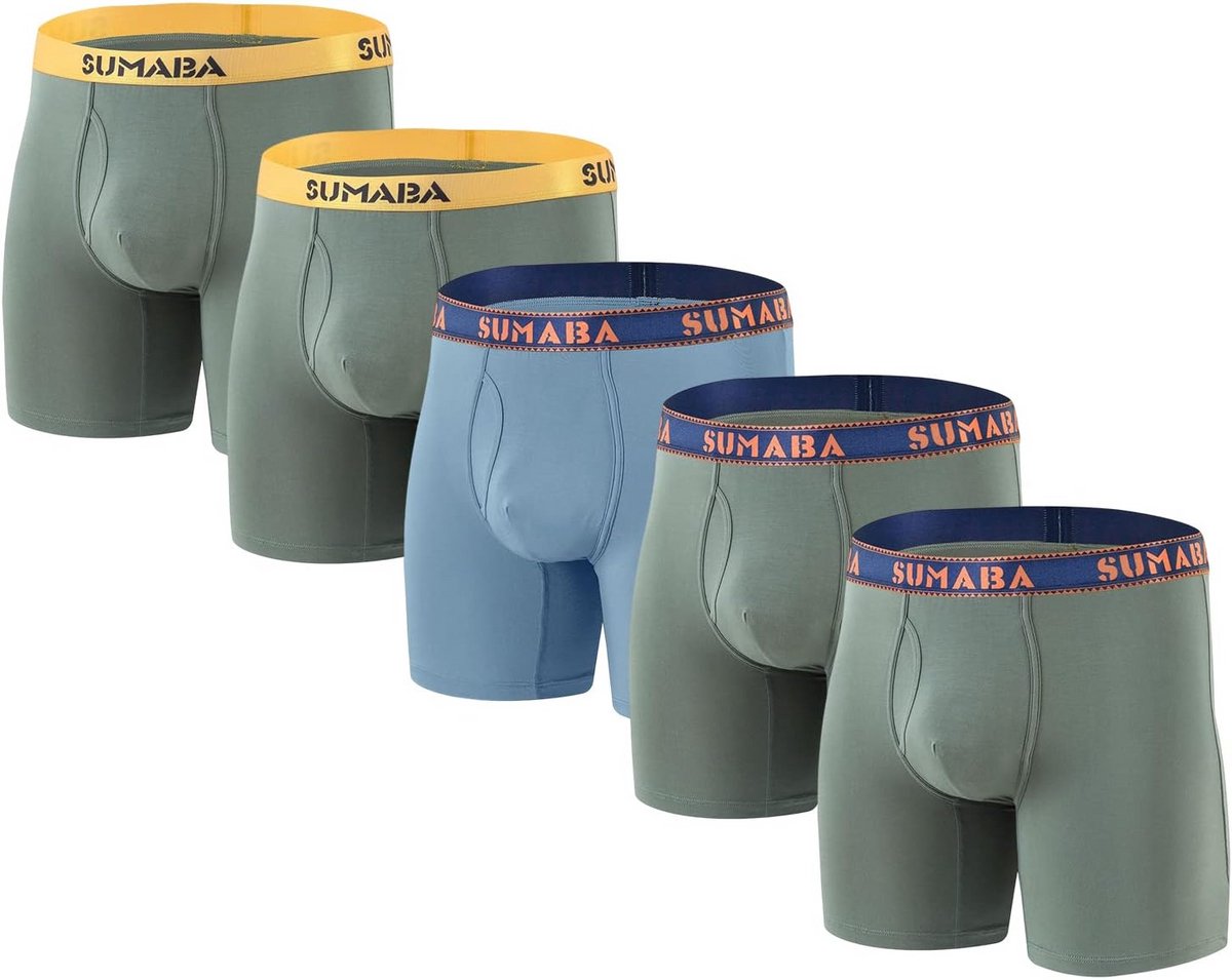 Comfortabele Ademende Boxer Slips voor Heren met Open Kruis