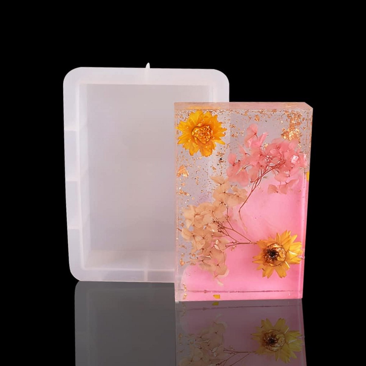 Grote Diepe Rectangular Hars Mal voor DIY Bloembehoud en Zeep Maken