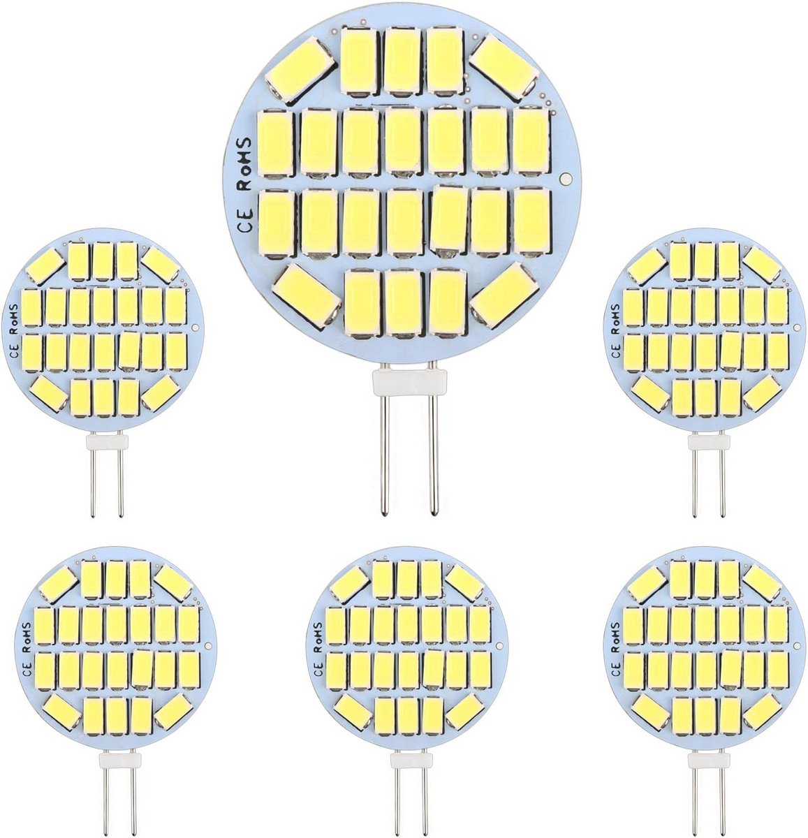 Ledlamp G4 12V 3W Niet Dimbaar 300lm Koudwit 6000K 30mm