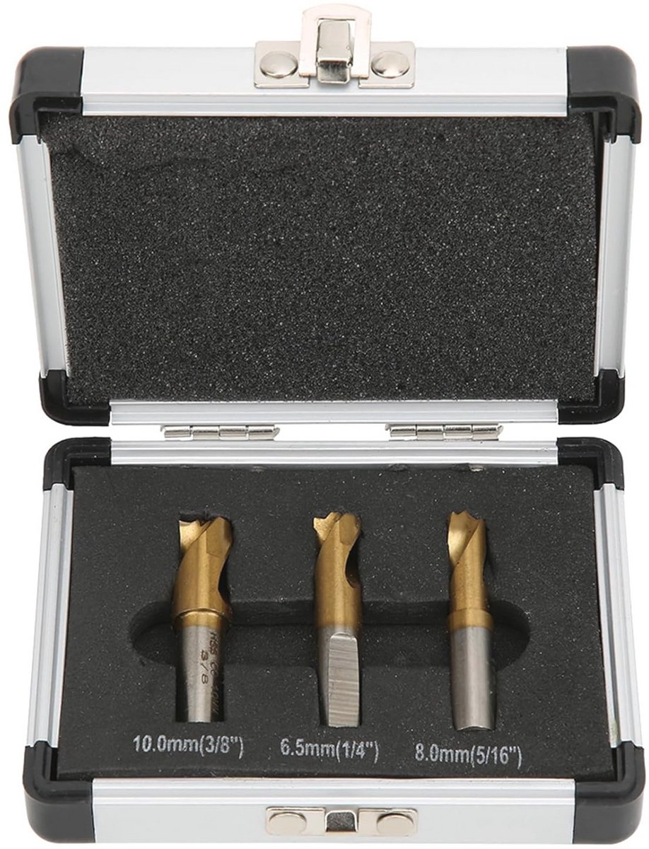 3-delige sets puntlasboren voor het verwijderen van lasnaden - 6,5 mm/8 mm/10 mm