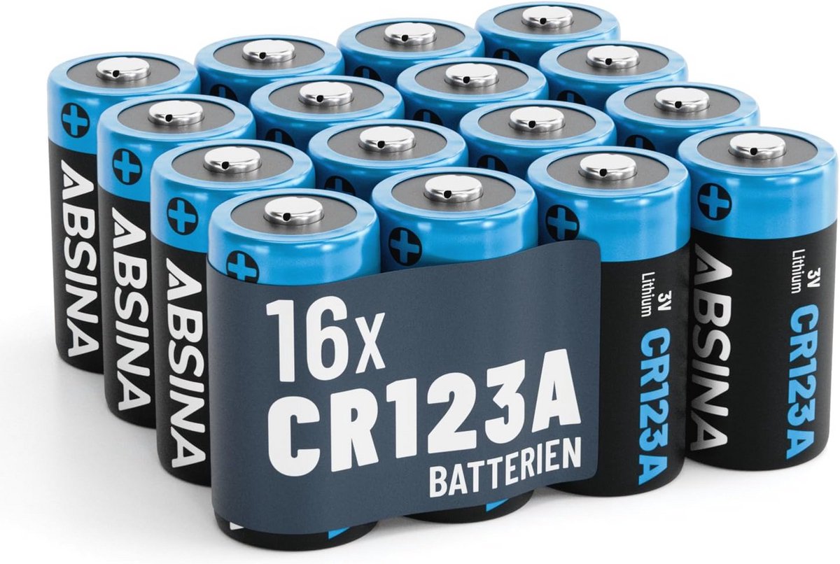 16 x CR123A 3V Lithiumbatterijen voor Camera's en Meer - Leakproof en Duurzaam