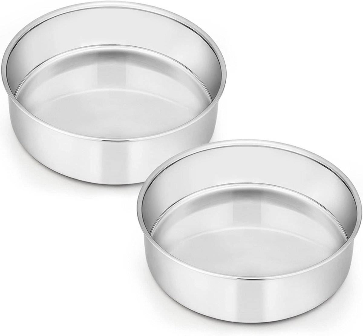 Ronde Bakvorm Set van 2 - Roestvrij Staal, 16 cm, Vaatwasmachinebestendig