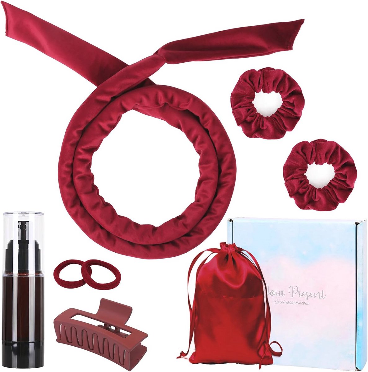 Hitteloze Haar Krulset voor Lang Haar - Comfortabele Hoofdband en Accessoires