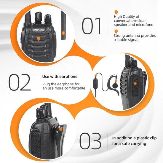 Retevis RB666 Walkie Talkie Professional, PMR446