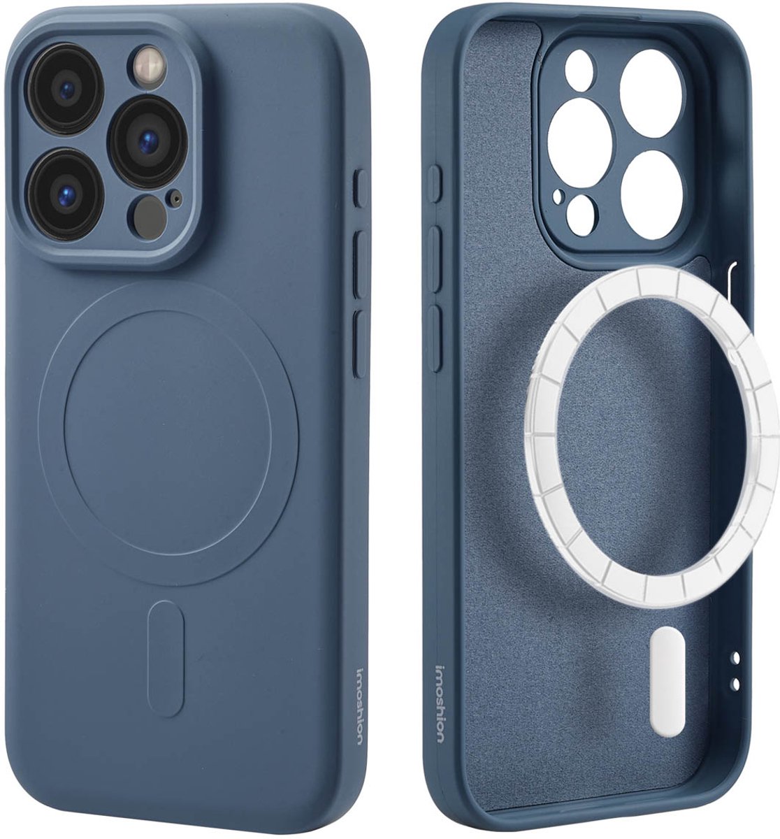imoshion Hoesje - Geschikt voor Apple iPhone 15 Pro - Color Backcover geschikt voor MagSafe - Donkerblauw