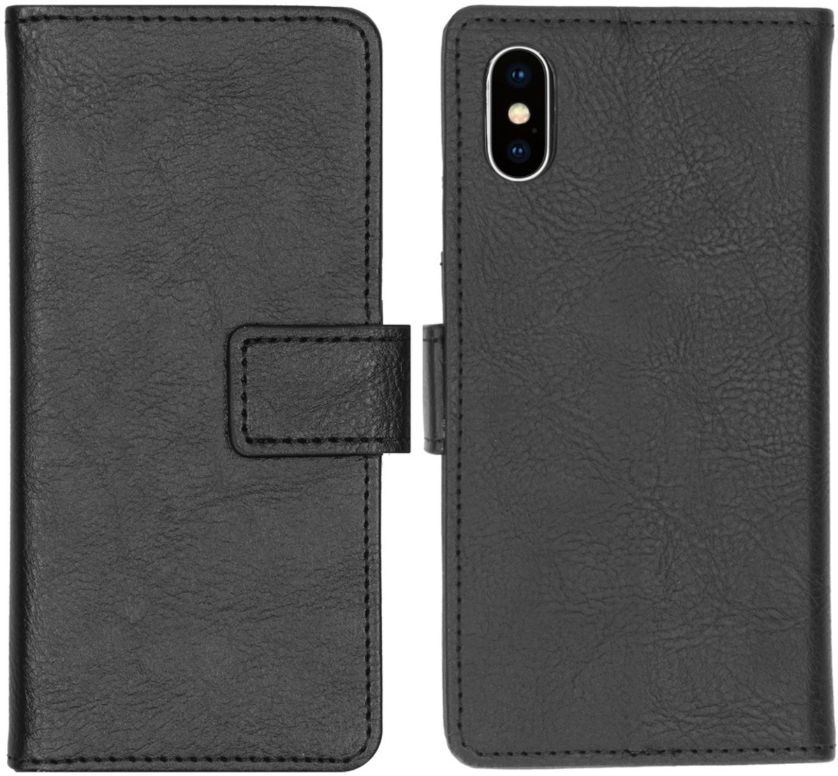 imoshion Hoesje - Geschikt voor Apple iPhone Xs / X - Luxe Bookcase - Zwart
