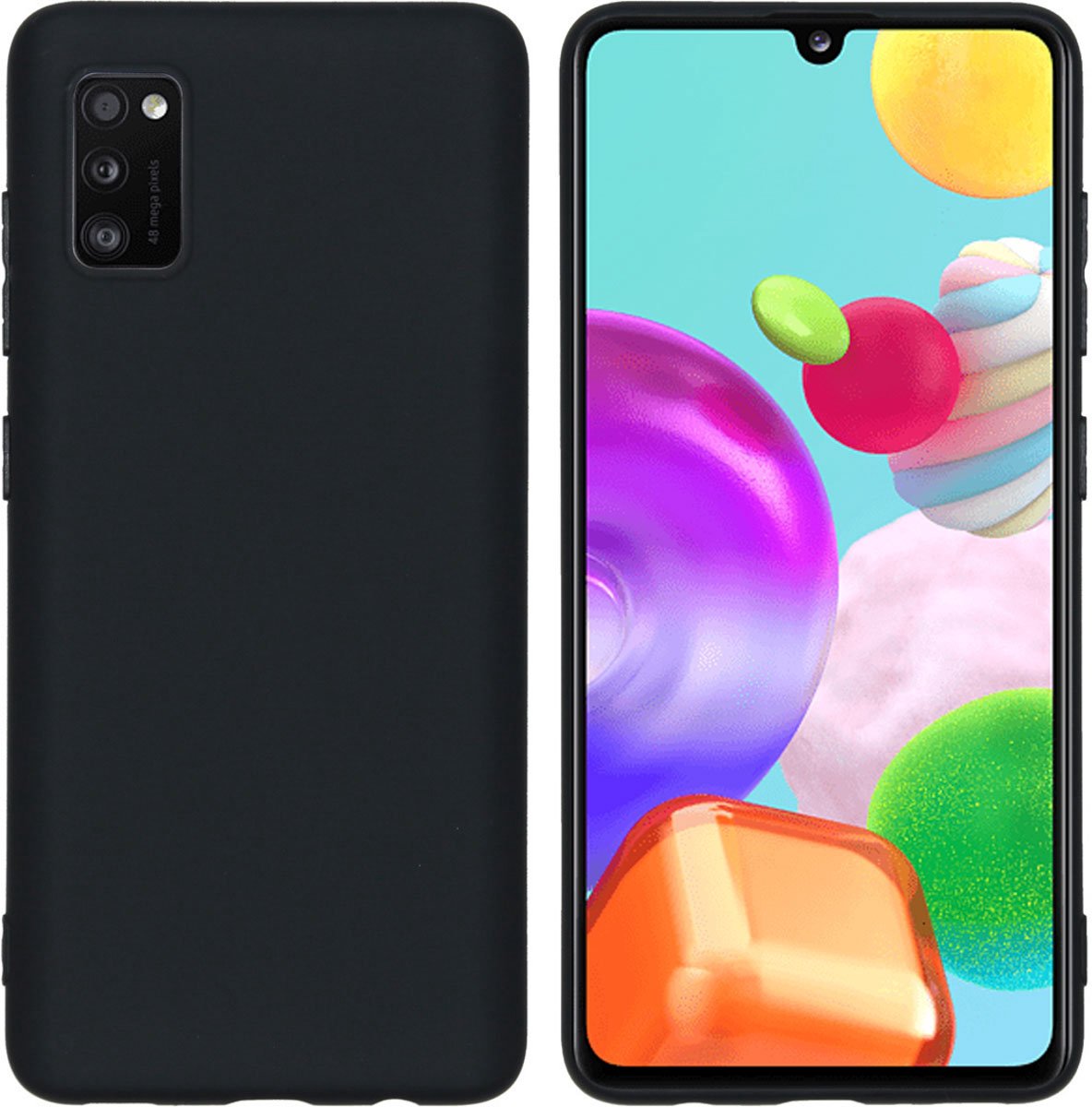 imoshion Hoesje - Geschikt voor Samsung Galaxy A41 - Color Backcover - Zwart