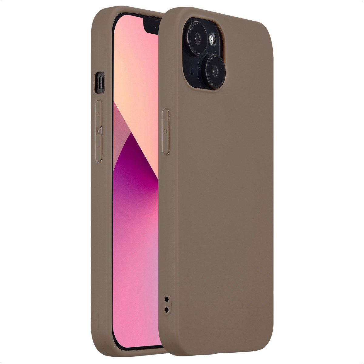 imoshion Hoesje - Geschikt voor Apple iPhone 13 - Color Backcover - Bruin