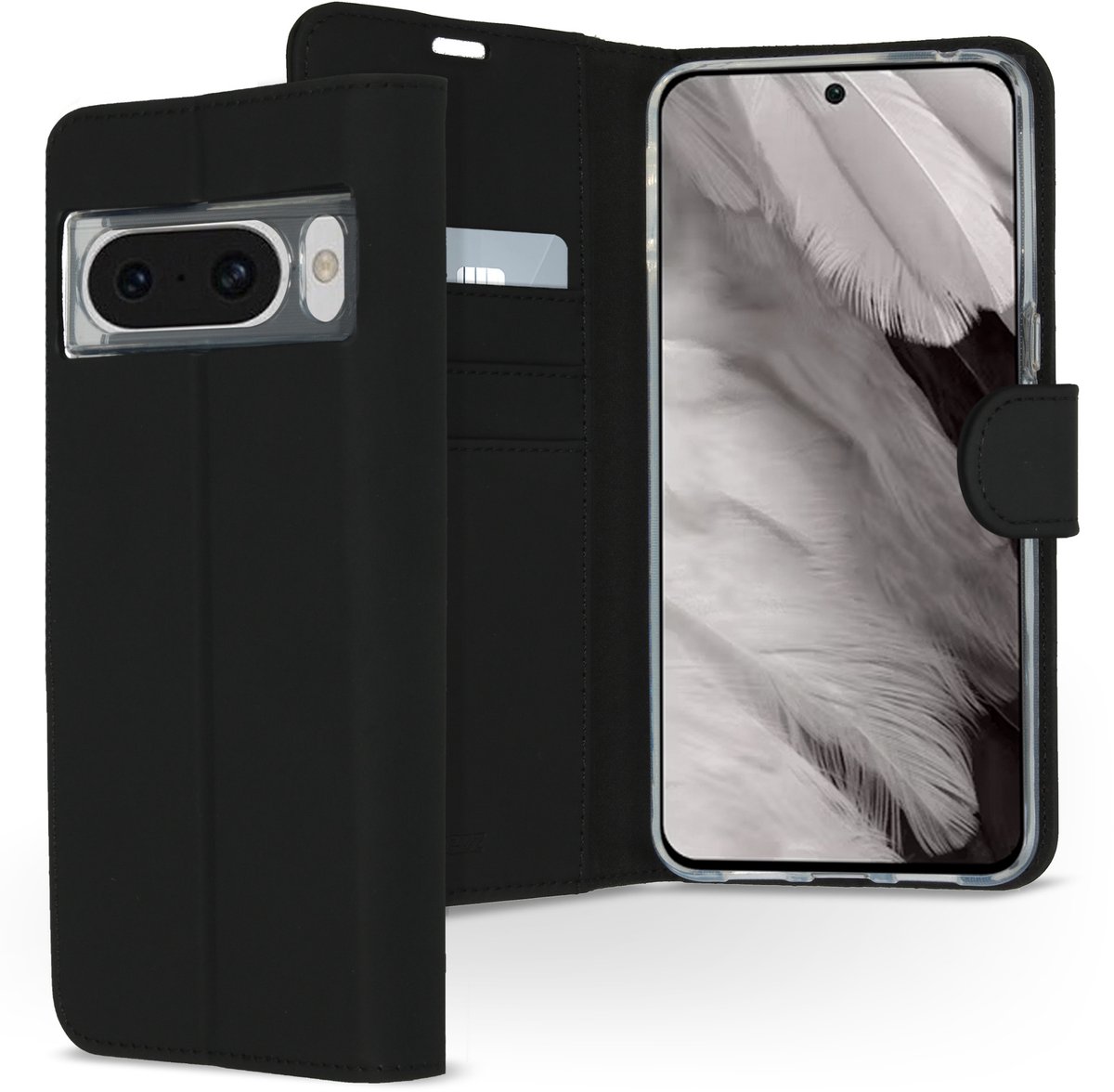 Accezz Hoesje - Geschikt voor Google Pixel 8 Pro - Wallet Softcase Bookcase - Zwart