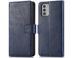 imoshion Hoesje - Geschikt voor Nokia G42 - Luxe Bookcase - Donkerblauw