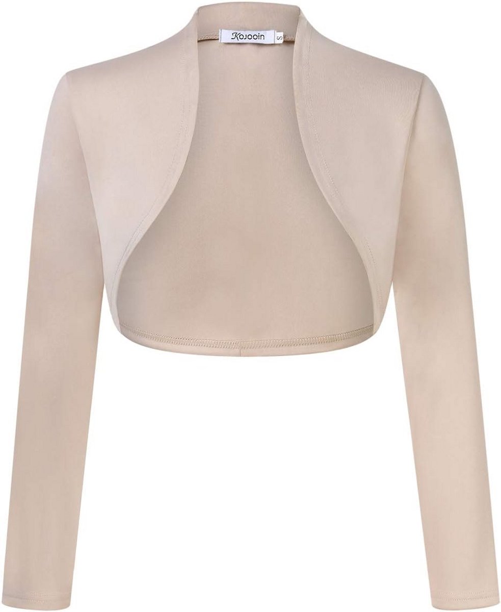 Kort gebreid bolero vest dames feestelijk elegant schouderjack