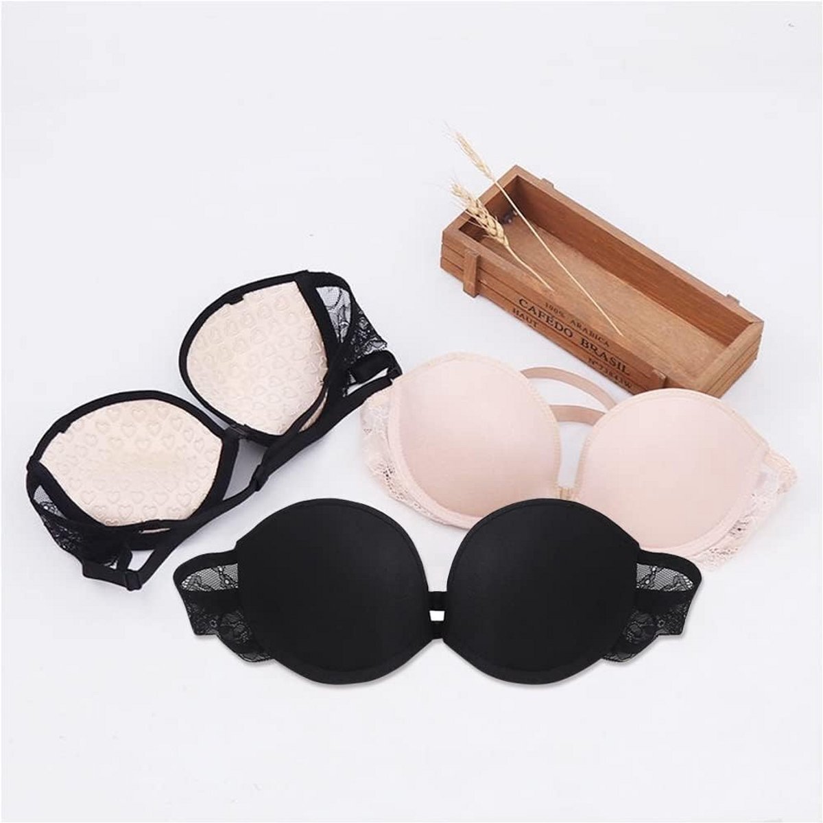 Strapless Beha Dames met Voorsluiting - Beugel, Push-Up en Antislip | Onzichtbare Lingerie