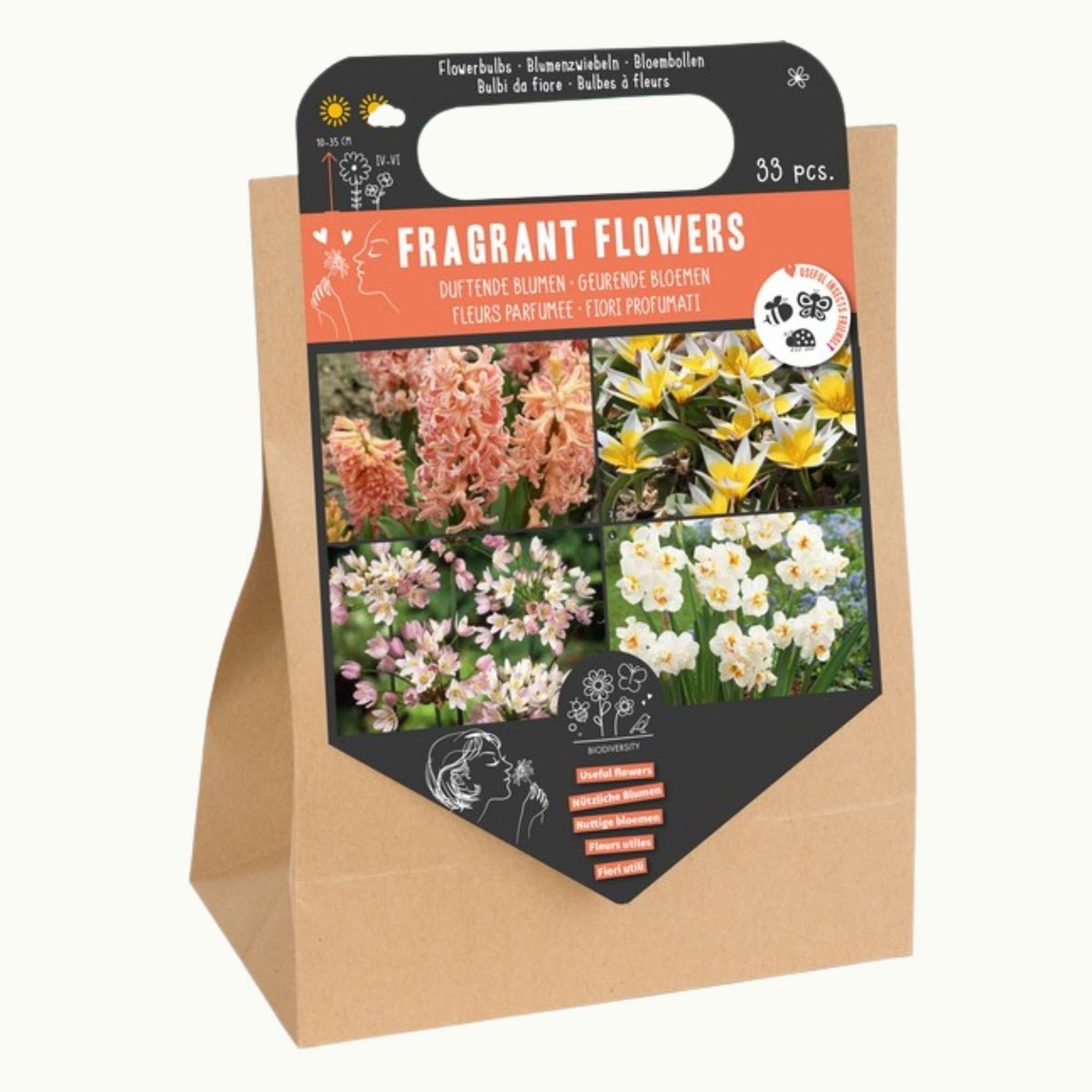 Geurende Bloemen Pakket - 33 Bloembollen voor geurende bloemen - Bijen-Vlinders - Geurend - Snijbloemen - Voorjaarsbollen