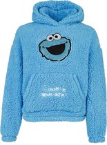 Sesame Street Cookie Monster Dames Trui met capuchon - blauw - XL
