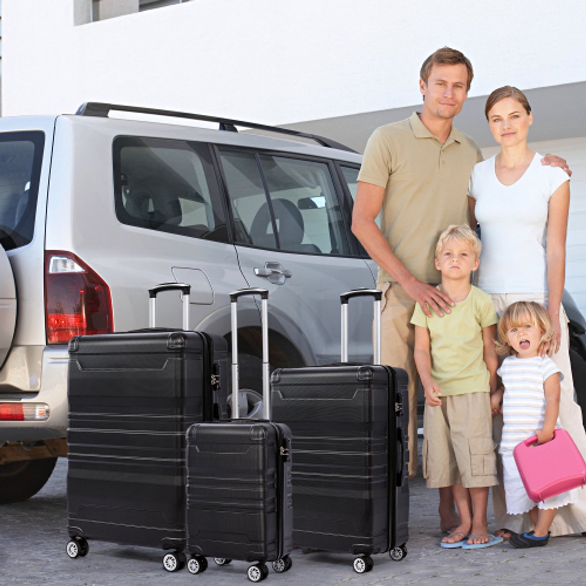 Handbagage Koffer Set 3-delig – TSA-slot, Universele Wielen, Uitbreidbaar, Zijhandgreep