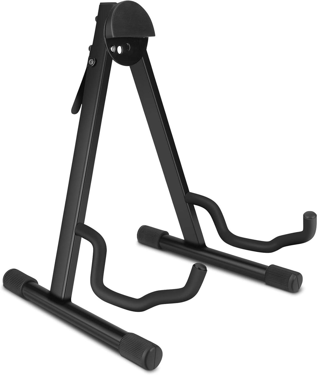 Provento - Standaard voor cello en gitaren, verstelbare inklapbare standaard met schuimrubberen bekleding.