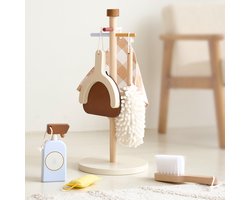 Petite Amélie Kinder schoonmaakset hout - Noyer - 6-delige