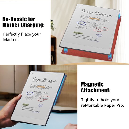 Remarkable Paper Pro Move met Marker Plus en Bruine hoes (digitaal notitieblok / notebook / schrijftablet) van Merkloos — afbeelding 2
