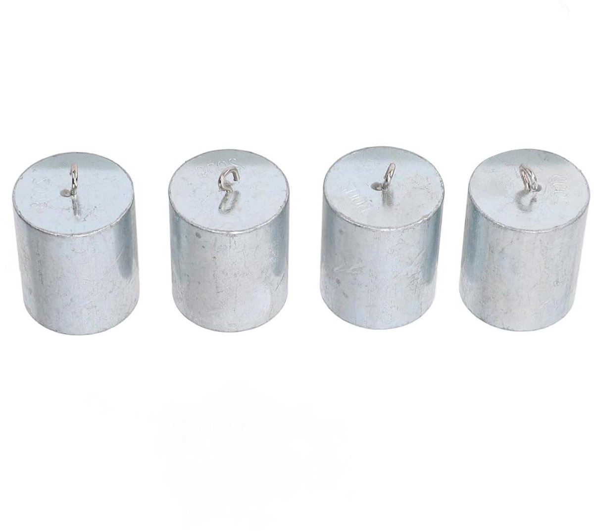 Provento - Gewichten Set 200g x 4 stuks voor Kalibratie Experimenten School Lab Thuis Gebruik