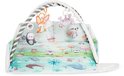 Babygym met boog, speelgoed en een mat met aquarel oceaanmotief en dierenvriendjes.