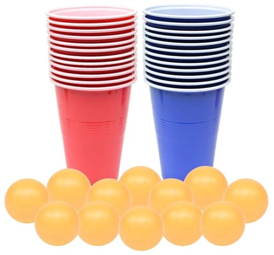 Benson Drankspel Bier Pong Set 48-delig: Ultieme Feestmaker voor Onvergetelijke Avonden!