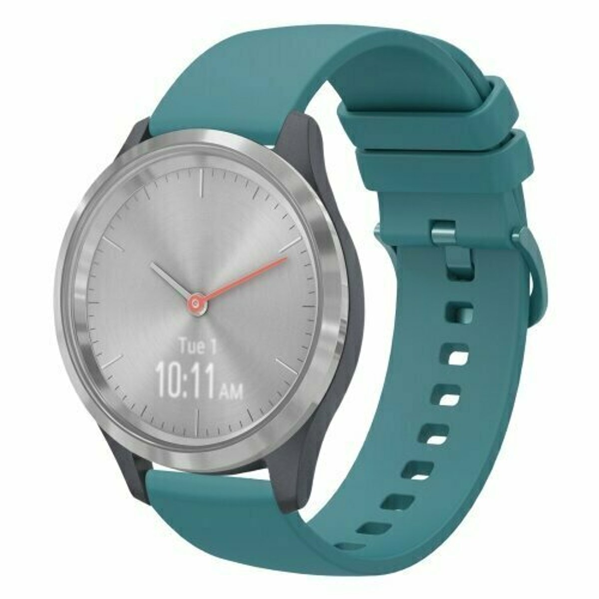 By Qubix - Soft siliconen bandje - Blauwgroen - geschikt voor Huawei Watch 5 - 42mm