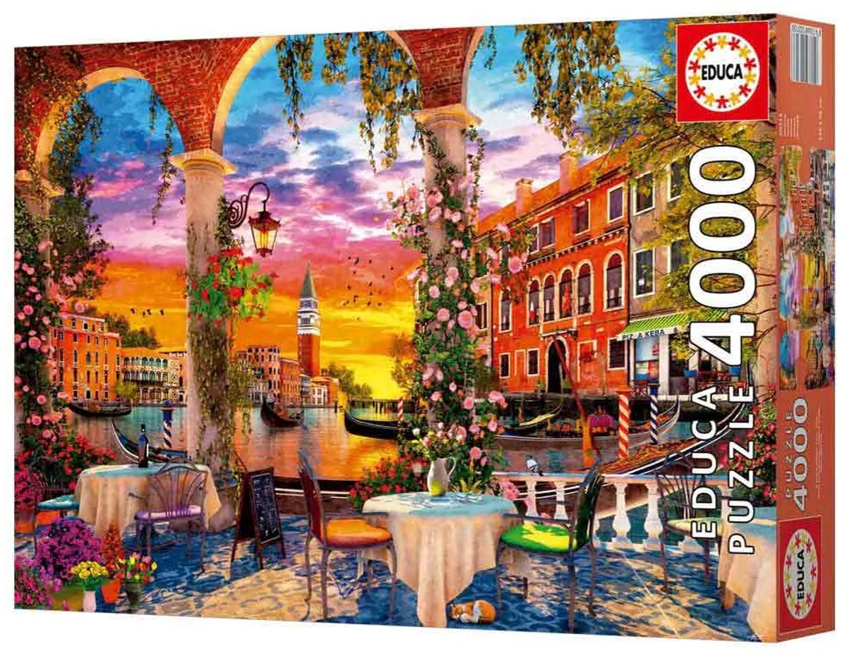 Educa puzzel Venetië 4000 stukjes karton legpuzzel volwassenen.