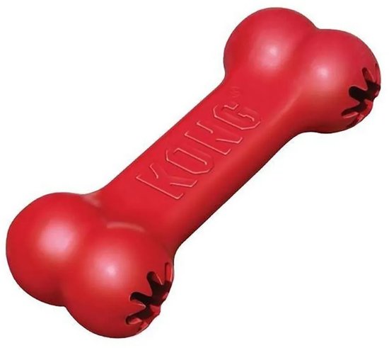 Kong Goodie Bone Medium 1 Pc - Jouet à Mâcher - 178 mm x 153 mm x 51 mm - Rouge