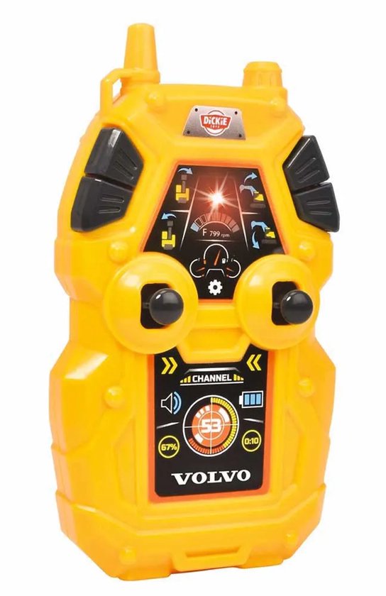 Dickie Toys RC Volvo Graafmachine - Vanaf 3 jaar - Licht en geluid - Bestuurbaar