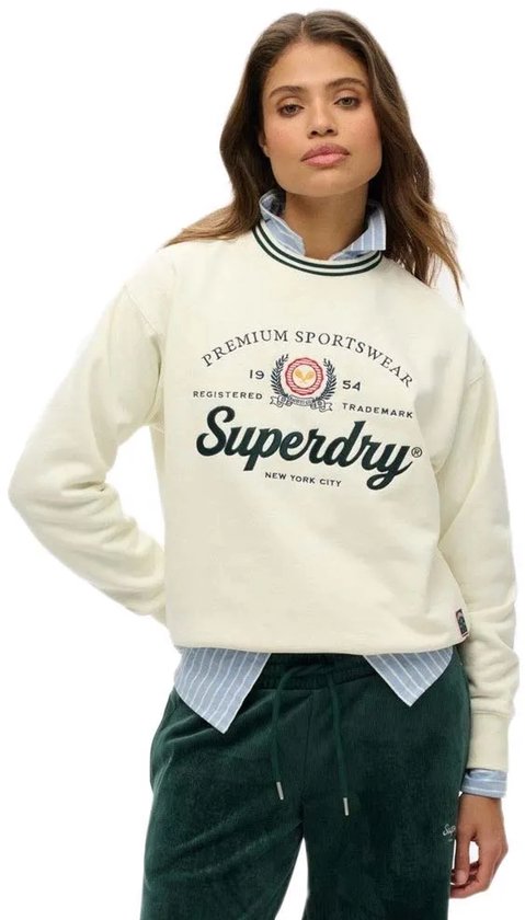 Pull femme Superdry COUNTRY CLUB LOOSE CREW