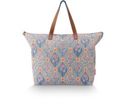 Pip Studio - Tilda Reistas Dames - Weekendtas - Ornamento - Blauw - 66x20x44cm