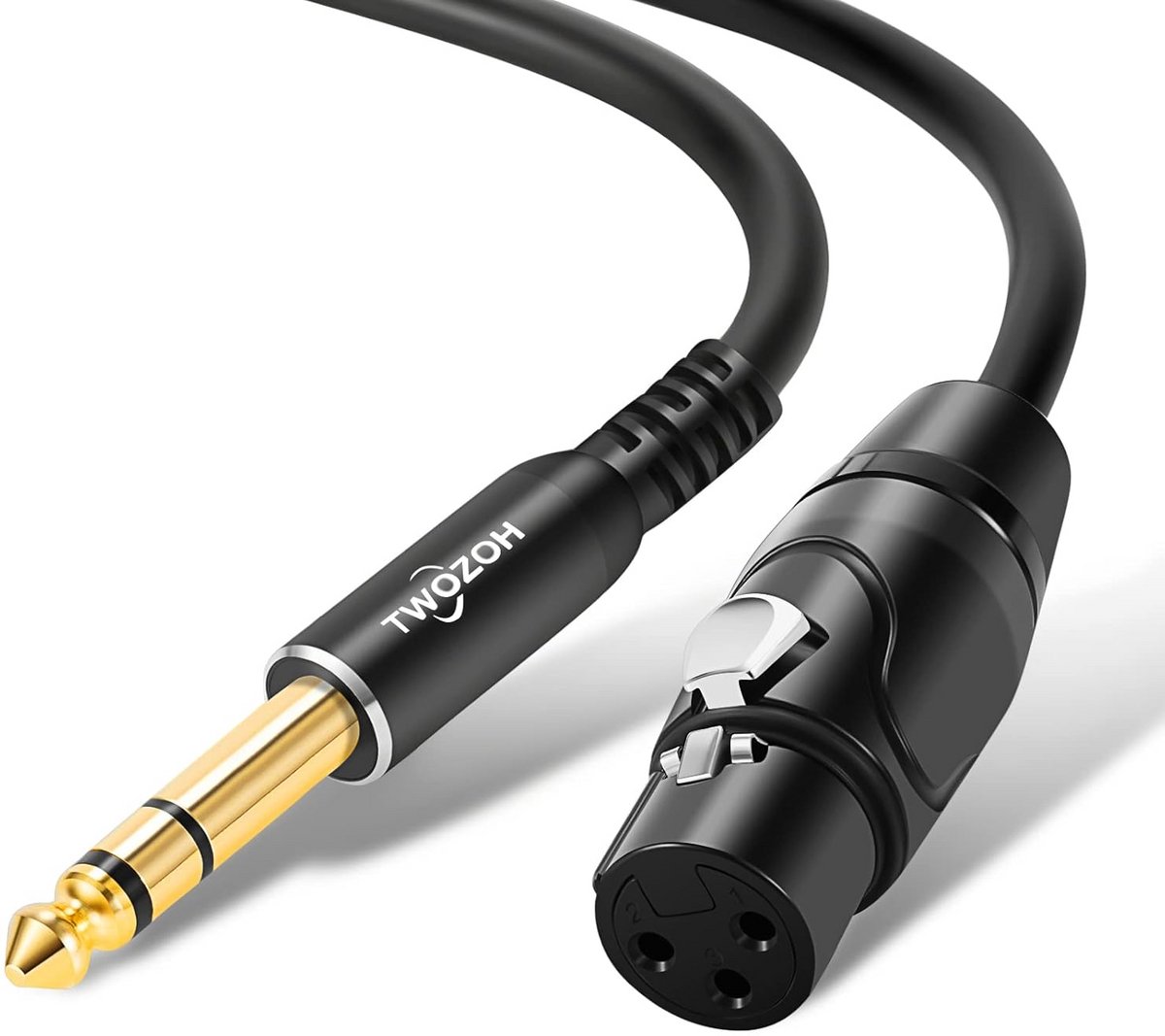 XLR Vrouwelijk naar 6,35mm Manneke TRS Kabel - Gebalanceerde Microfoonkabel 3M