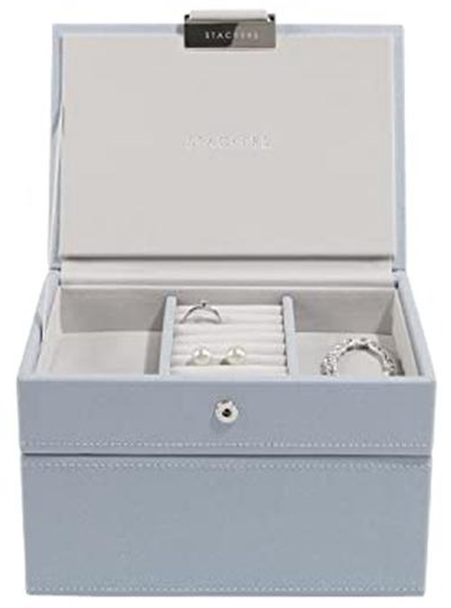 Mini Sieradenbox Set van 2 in Donkerblauw - Perfect voor Organisatie