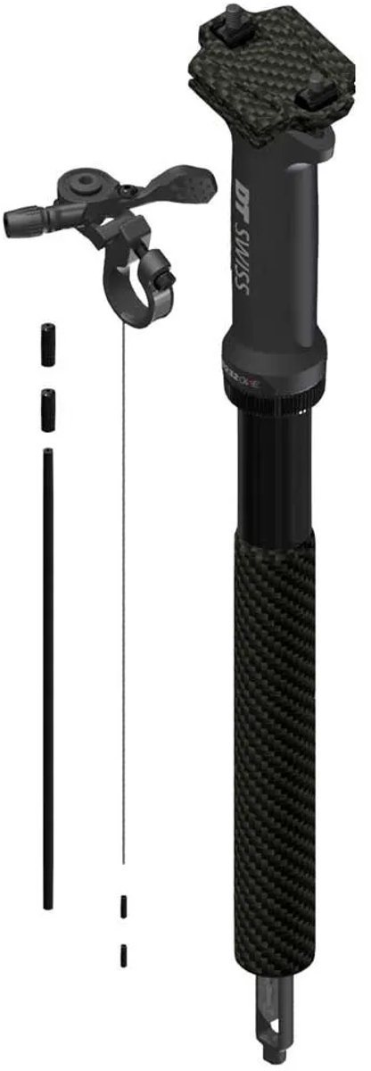 Dt Swiss D 232 One Carbon L1 Trigger 60 Mm Dropper Zadelpen Zilver 340-400 mm / 30.9 mm