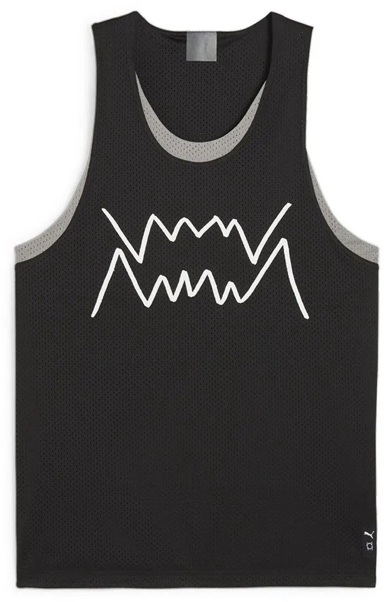 Puma Jaws Core Mouwloos T-shirt Zwart