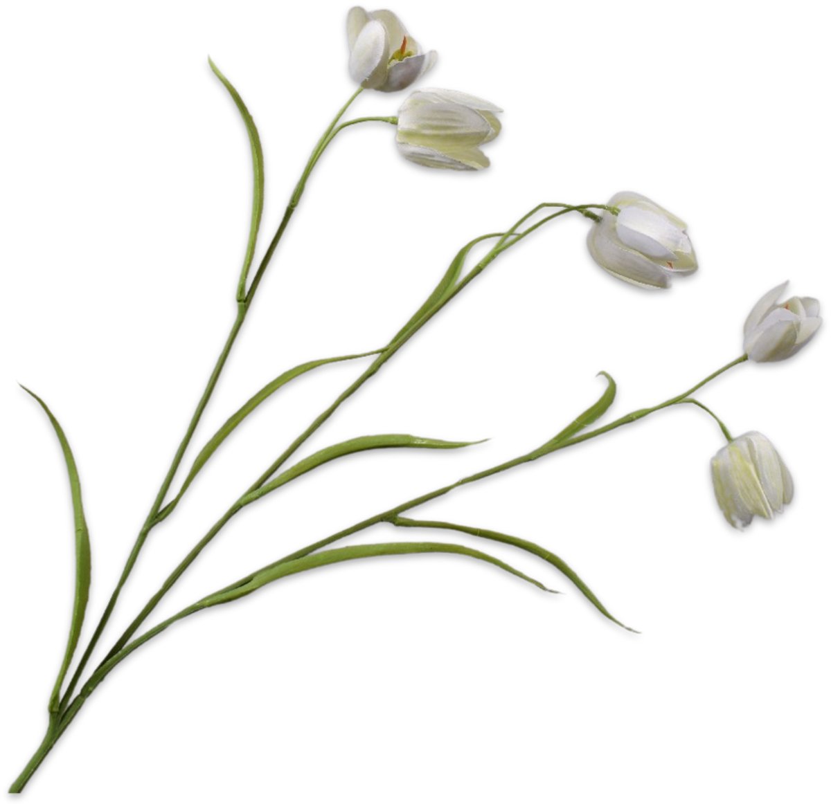 Silk-ka Kunstbloem - creme - H64 cm - 2 stuks