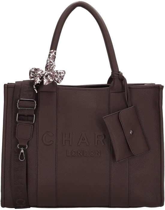 Sacoche pour ordinateur portable Charm London Bond - 15,6 pouces - Marron foncé