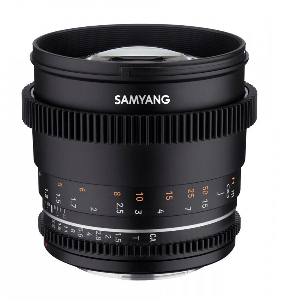 Samyang VDSLR 85mm T1.5 MK2 MILC Bioscooplens Zwart