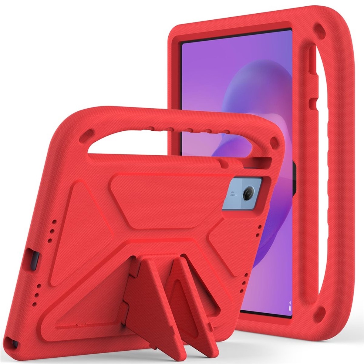 Coverup Tablethoes geschikt voor Lenovo Idea Tab 11 Hoesje - ShockProof Kids Case - Rood