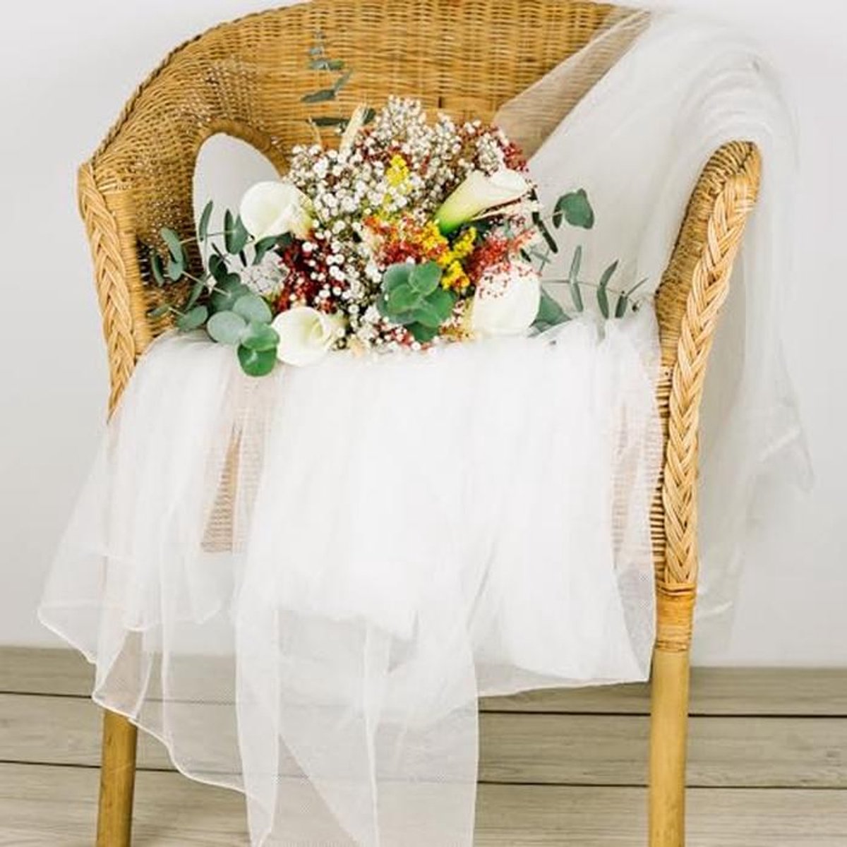 Organza Tafelloper 1,5 m x 2 m - Witte Decoratie voor Bruiloften en Feesten