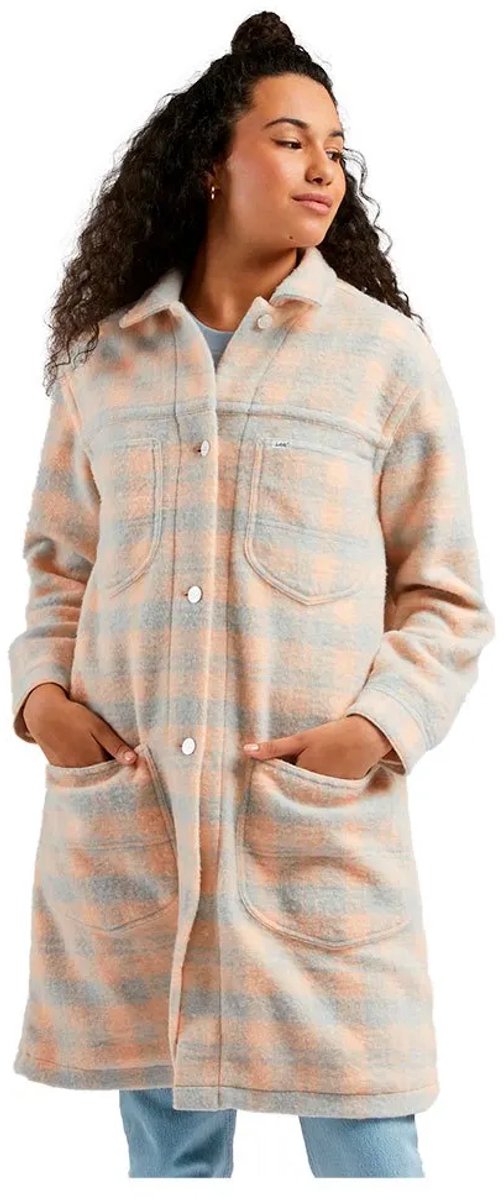 Lee Elongated Chore Jas M Vrouw Peach Fuzz